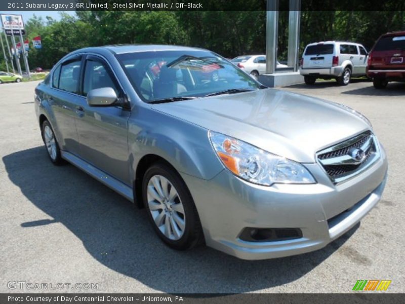 Steel Silver Metallic / Off-Black 2011 Subaru Legacy 3.6R Limited
