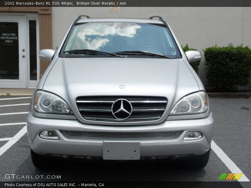 Brilliant Silver Metallic / Ash 2002 Mercedes-Benz ML 500 4Matic