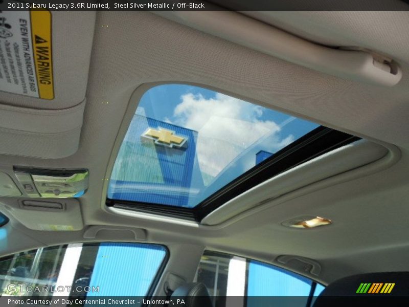 Steel Silver Metallic / Off-Black 2011 Subaru Legacy 3.6R Limited