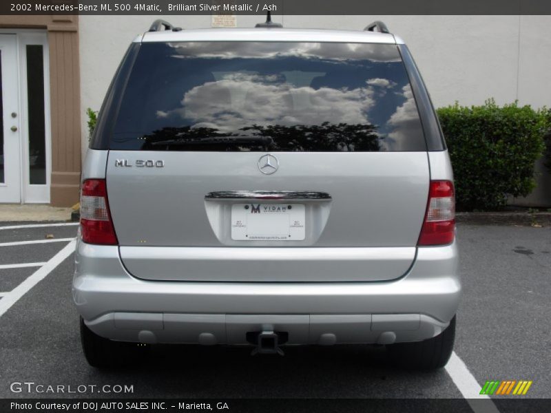 Brilliant Silver Metallic / Ash 2002 Mercedes-Benz ML 500 4Matic