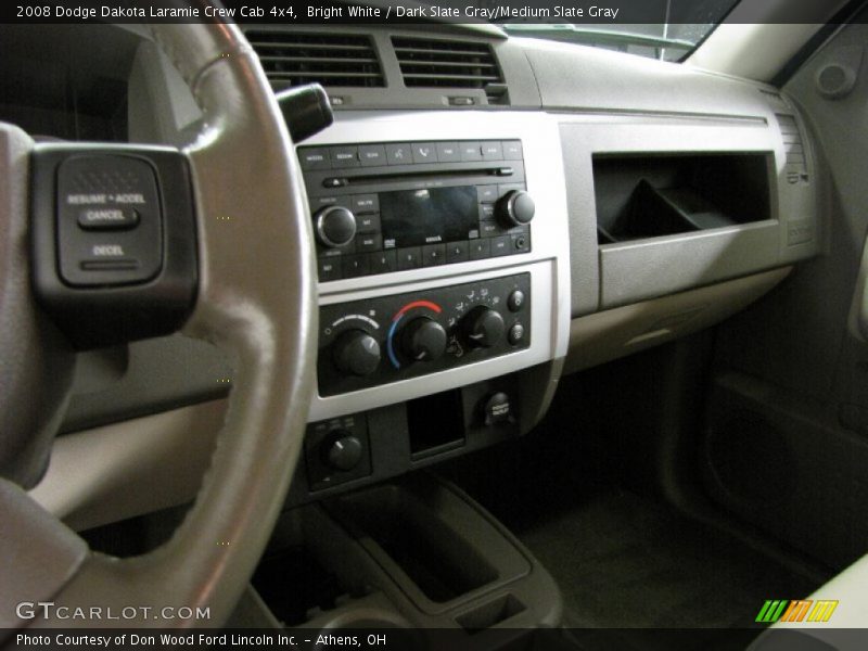 Bright White / Dark Slate Gray/Medium Slate Gray 2008 Dodge Dakota Laramie Crew Cab 4x4