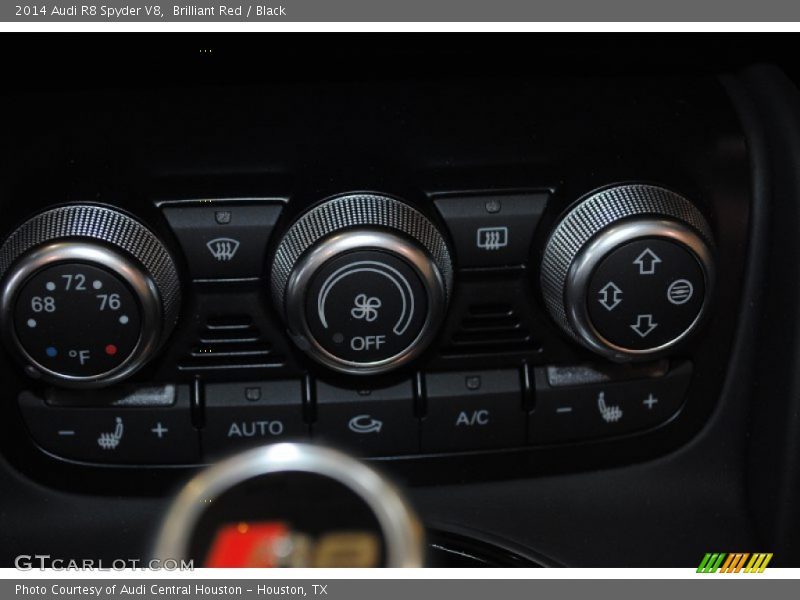 Controls of 2014 R8 Spyder V8