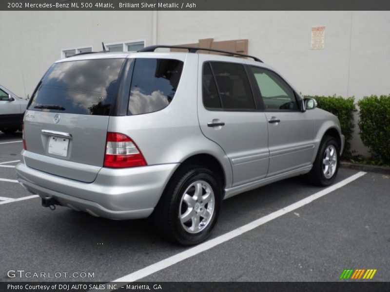 Brilliant Silver Metallic / Ash 2002 Mercedes-Benz ML 500 4Matic