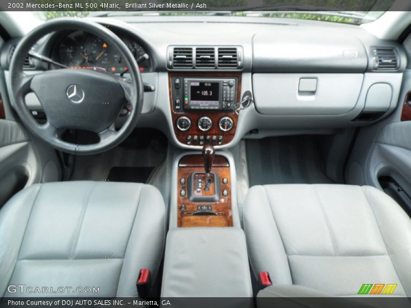 Brilliant Silver Metallic / Ash 2002 Mercedes-Benz ML 500 4Matic