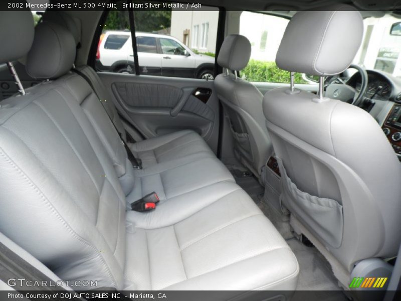Brilliant Silver Metallic / Ash 2002 Mercedes-Benz ML 500 4Matic