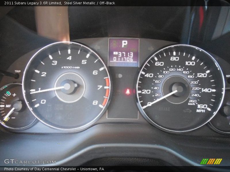 Steel Silver Metallic / Off-Black 2011 Subaru Legacy 3.6R Limited