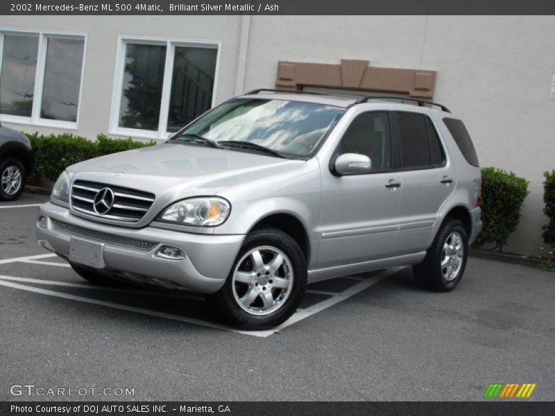 Brilliant Silver Metallic / Ash 2002 Mercedes-Benz ML 500 4Matic