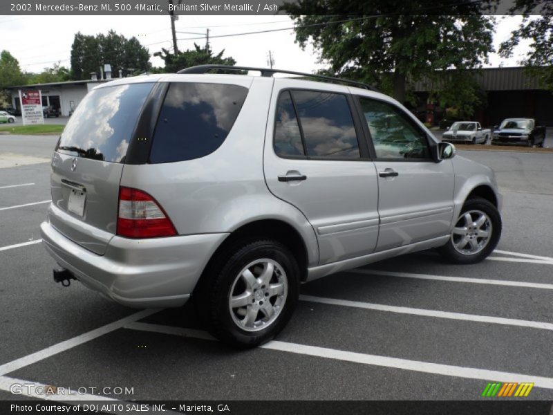 Brilliant Silver Metallic / Ash 2002 Mercedes-Benz ML 500 4Matic