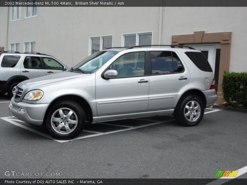 Brilliant Silver Metallic / Ash 2002 Mercedes-Benz ML 500 4Matic