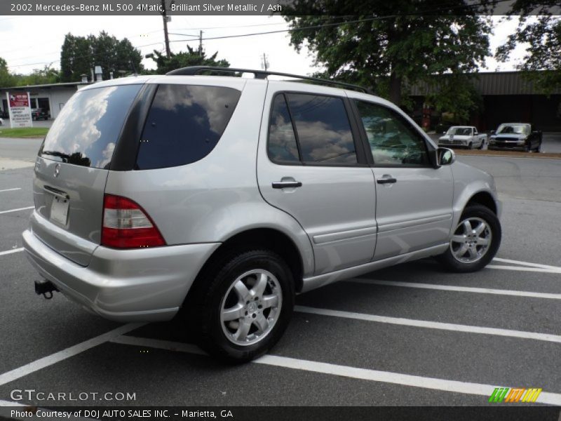 Brilliant Silver Metallic / Ash 2002 Mercedes-Benz ML 500 4Matic
