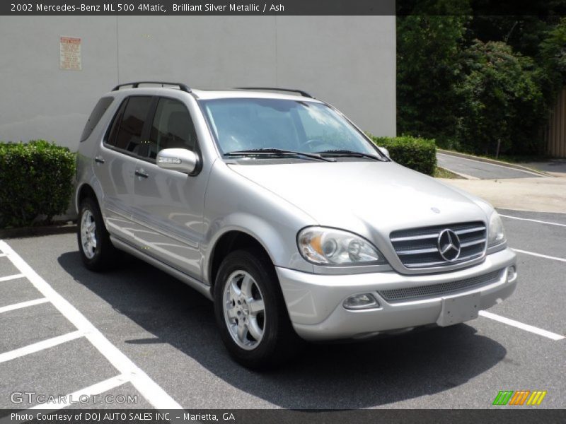 Brilliant Silver Metallic / Ash 2002 Mercedes-Benz ML 500 4Matic