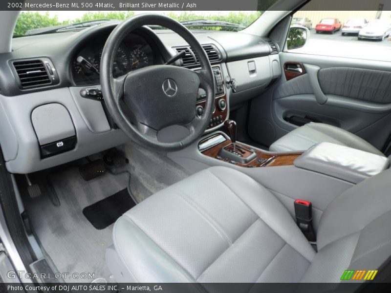 Brilliant Silver Metallic / Ash 2002 Mercedes-Benz ML 500 4Matic