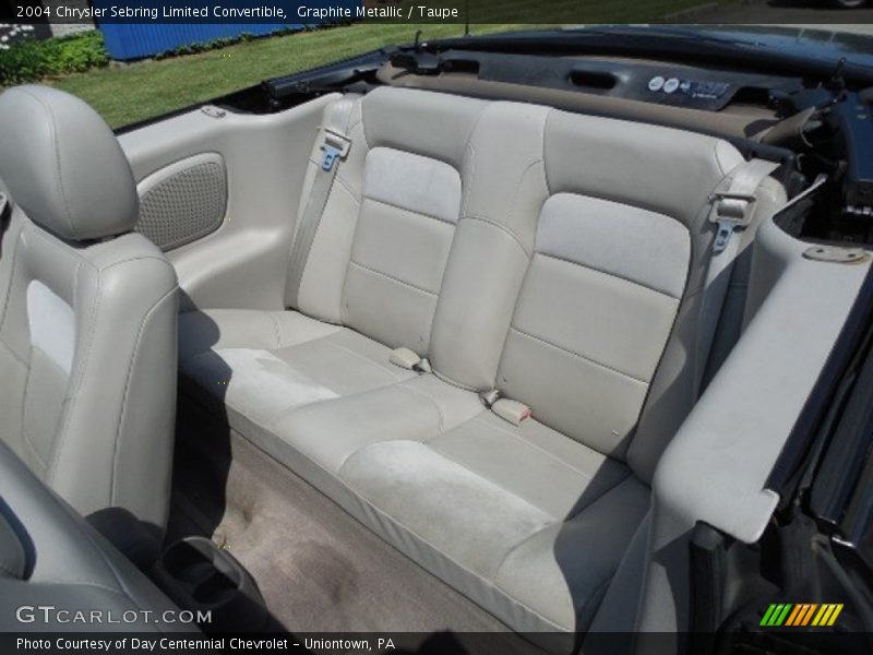 Rear Seat of 2004 Sebring Limited Convertible