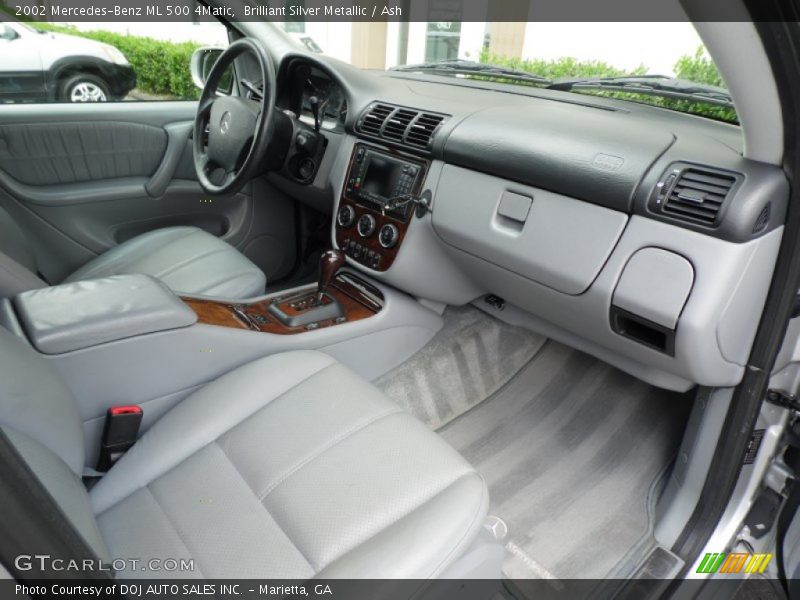 Brilliant Silver Metallic / Ash 2002 Mercedes-Benz ML 500 4Matic