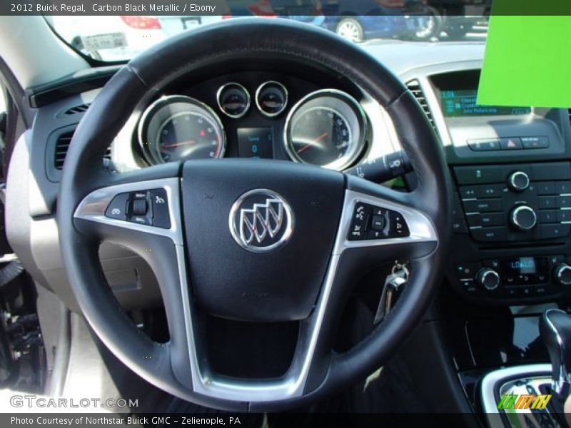 Carbon Black Metallic / Ebony 2012 Buick Regal