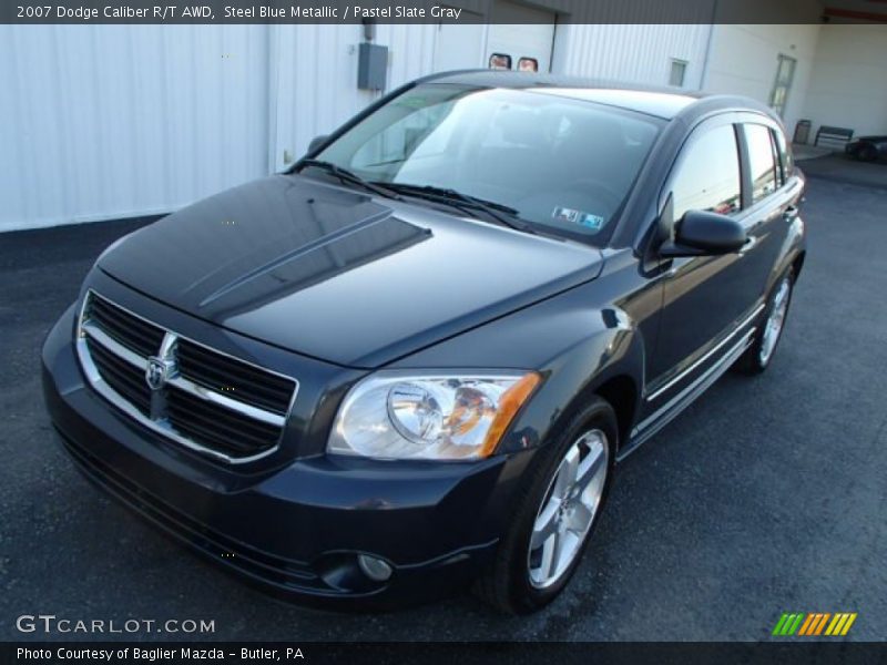 Steel Blue Metallic / Pastel Slate Gray 2007 Dodge Caliber R/T AWD