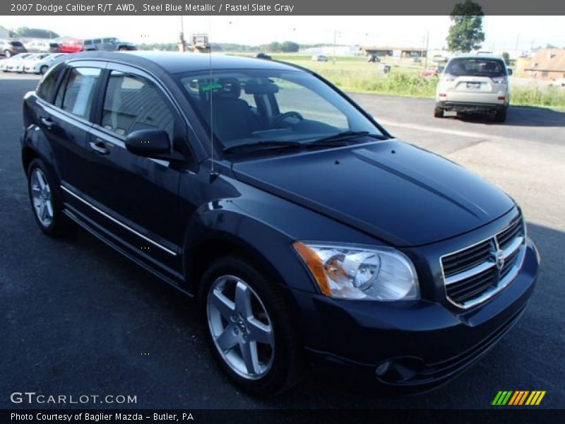 Steel Blue Metallic / Pastel Slate Gray 2007 Dodge Caliber R/T AWD