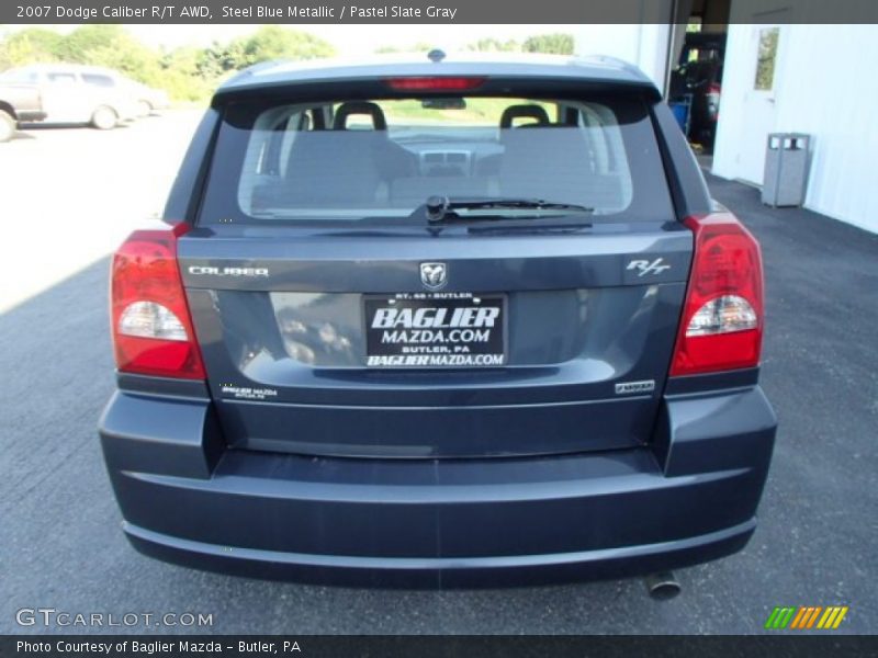 Steel Blue Metallic / Pastel Slate Gray 2007 Dodge Caliber R/T AWD