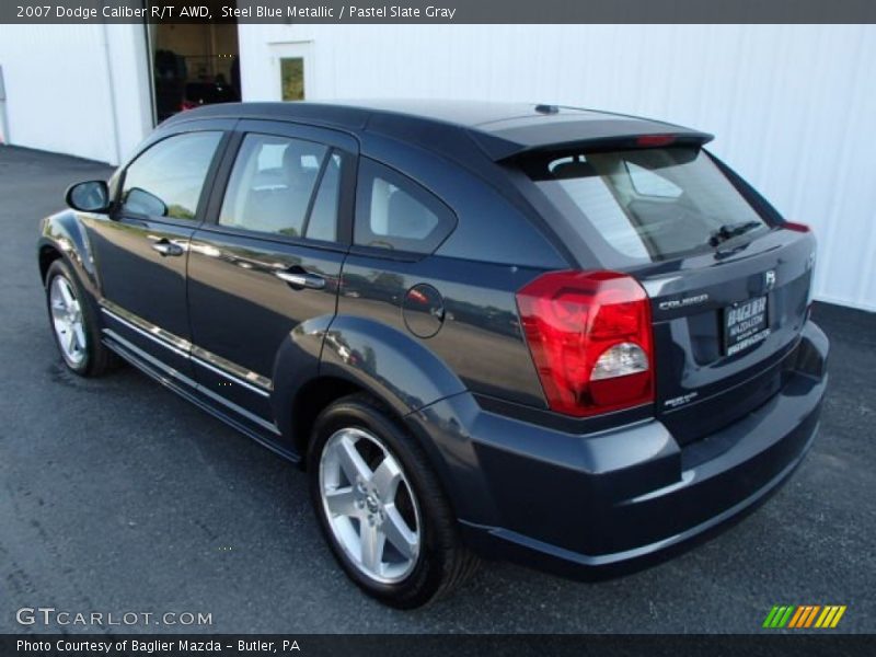 Steel Blue Metallic / Pastel Slate Gray 2007 Dodge Caliber R/T AWD