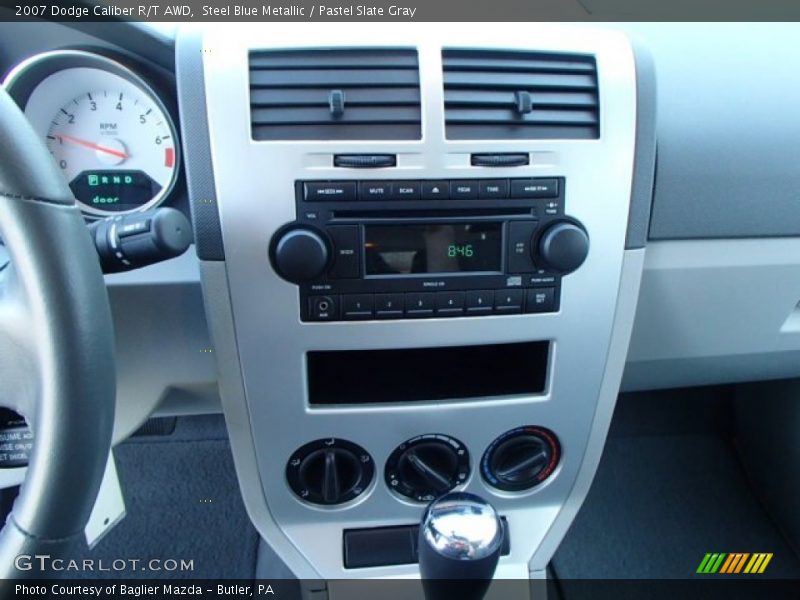 Steel Blue Metallic / Pastel Slate Gray 2007 Dodge Caliber R/T AWD