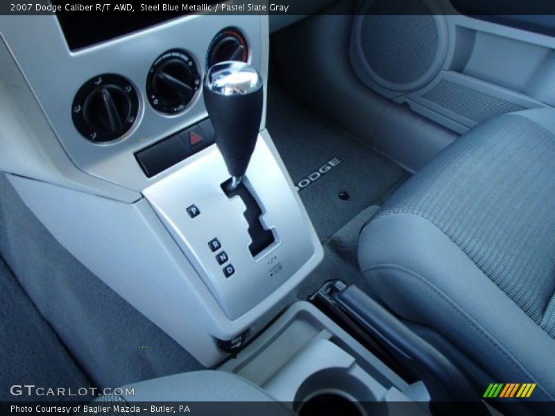 Steel Blue Metallic / Pastel Slate Gray 2007 Dodge Caliber R/T AWD