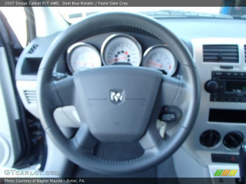 Steel Blue Metallic / Pastel Slate Gray 2007 Dodge Caliber R/T AWD