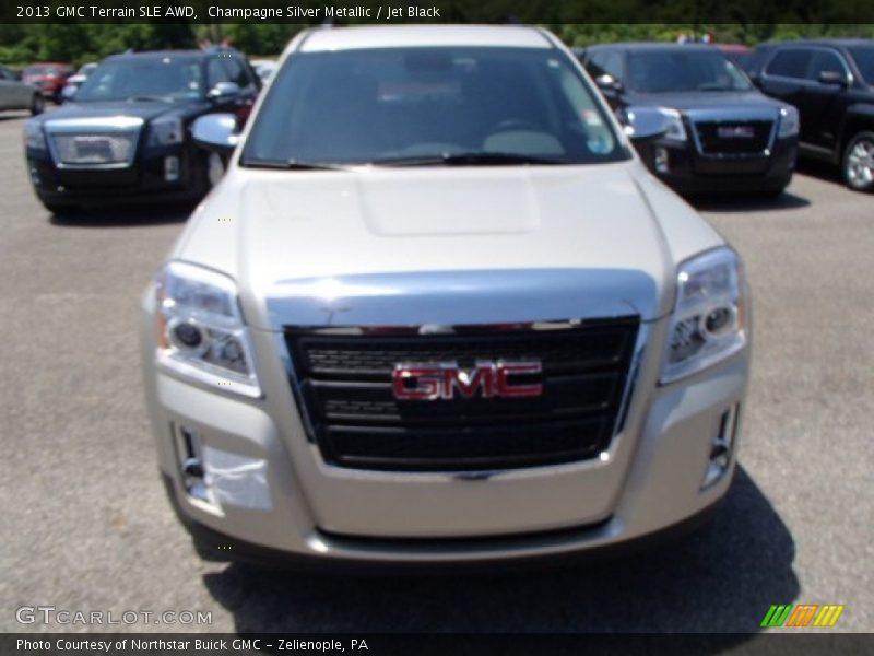 Champagne Silver Metallic / Jet Black 2013 GMC Terrain SLE AWD
