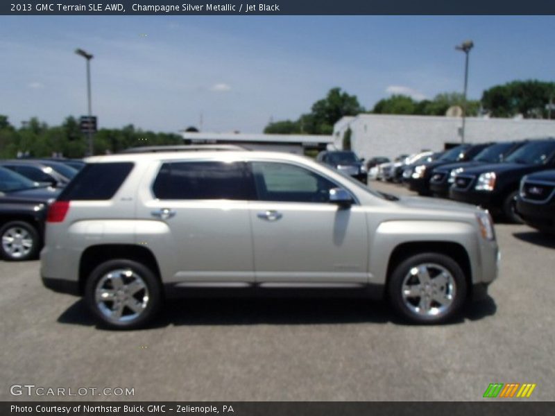 Champagne Silver Metallic / Jet Black 2013 GMC Terrain SLE AWD