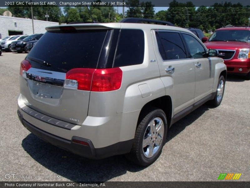 Champagne Silver Metallic / Jet Black 2013 GMC Terrain SLE AWD