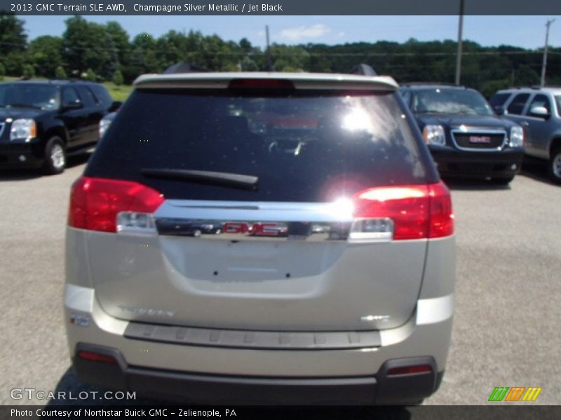 Champagne Silver Metallic / Jet Black 2013 GMC Terrain SLE AWD