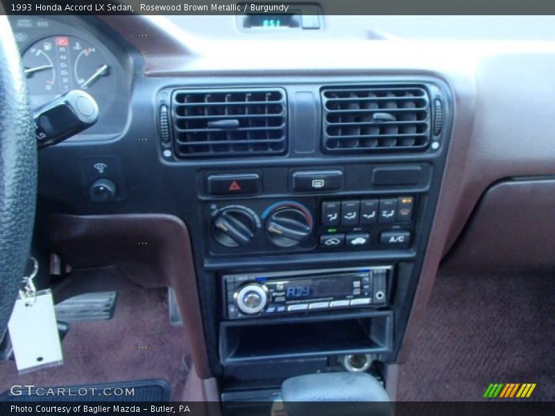 Controls of 1993 Accord LX Sedan