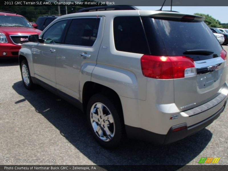 Champagne Silver Metallic / Jet Black 2013 GMC Terrain SLE AWD