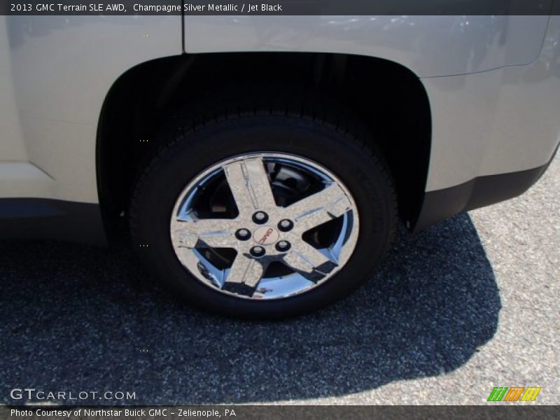 Champagne Silver Metallic / Jet Black 2013 GMC Terrain SLE AWD