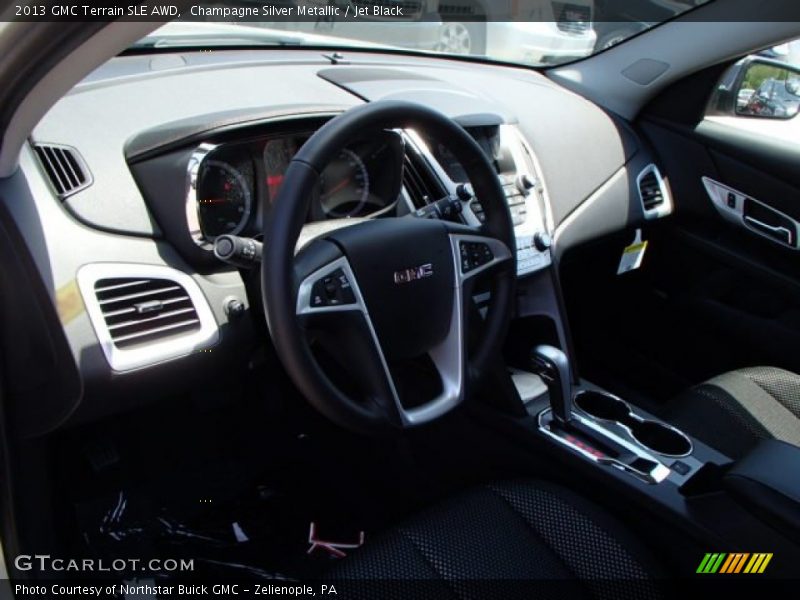 Champagne Silver Metallic / Jet Black 2013 GMC Terrain SLE AWD