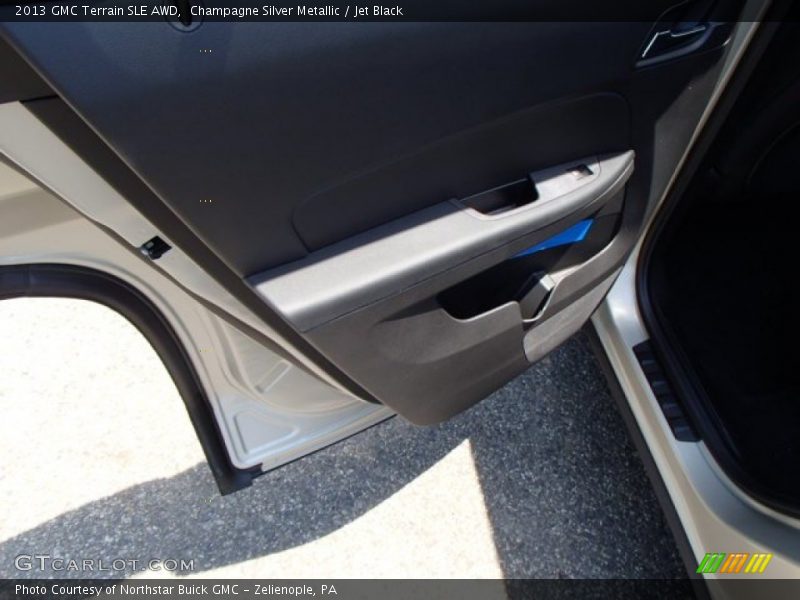 Champagne Silver Metallic / Jet Black 2013 GMC Terrain SLE AWD
