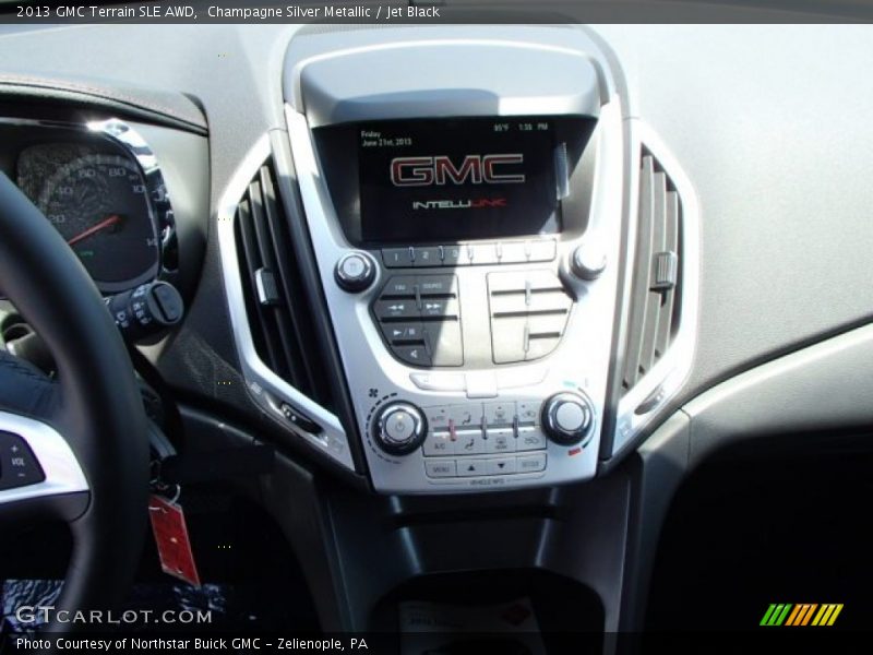 Champagne Silver Metallic / Jet Black 2013 GMC Terrain SLE AWD