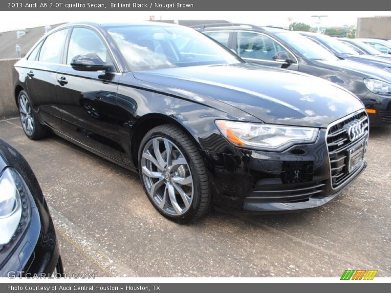 Brilliant Black / Nougat Brown 2013 Audi A6 2.0T quattro Sedan