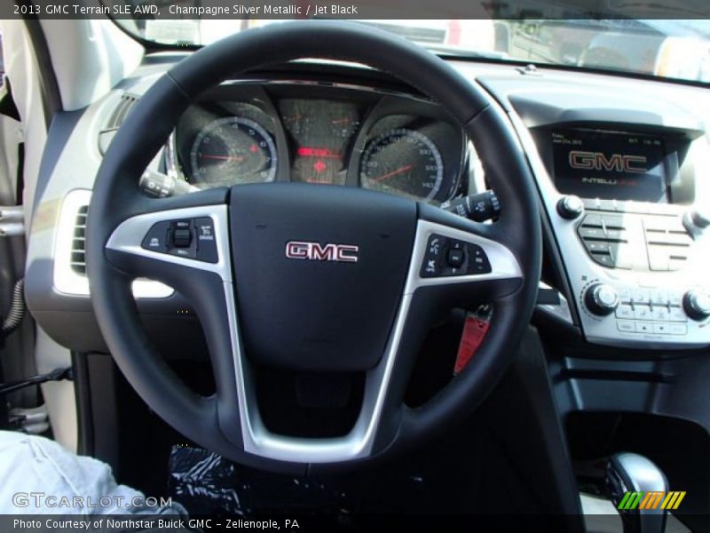 Champagne Silver Metallic / Jet Black 2013 GMC Terrain SLE AWD