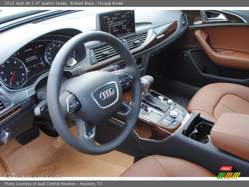 Brilliant Black / Nougat Brown 2013 Audi A6 2.0T quattro Sedan