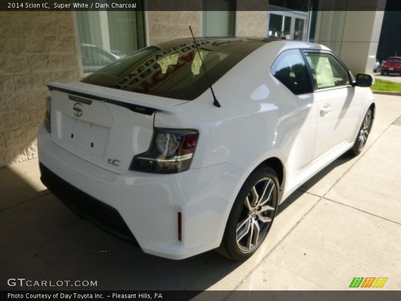 Super White / Dark Charcoal 2014 Scion tC