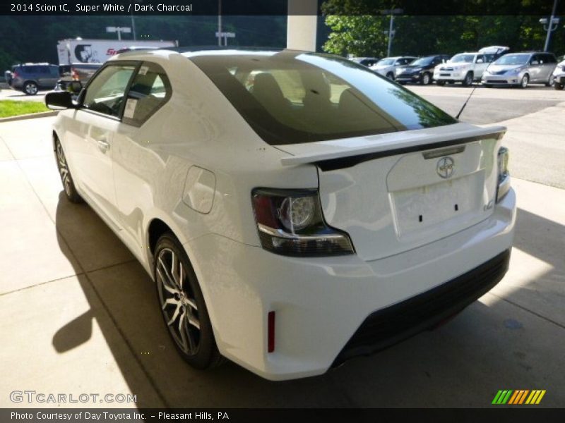 Super White / Dark Charcoal 2014 Scion tC