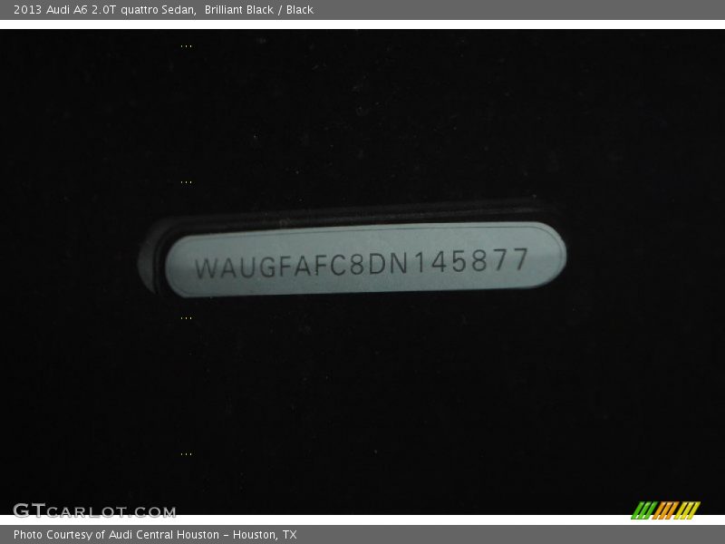 Brilliant Black / Black 2013 Audi A6 2.0T quattro Sedan