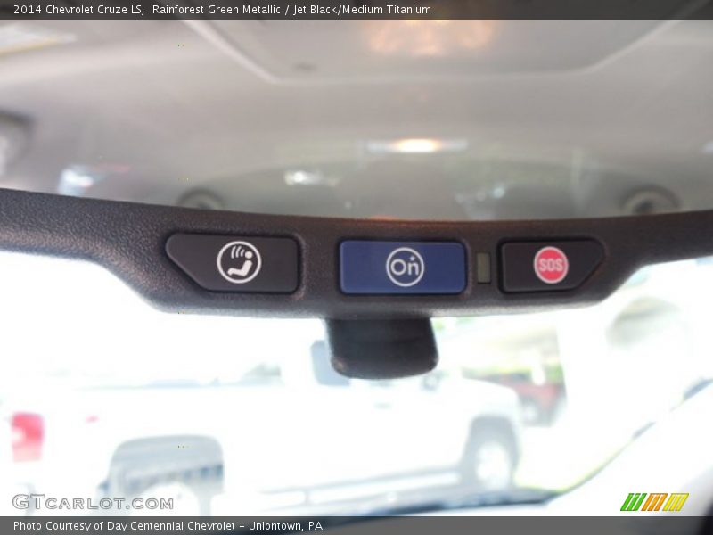 Rainforest Green Metallic / Jet Black/Medium Titanium 2014 Chevrolet Cruze LS