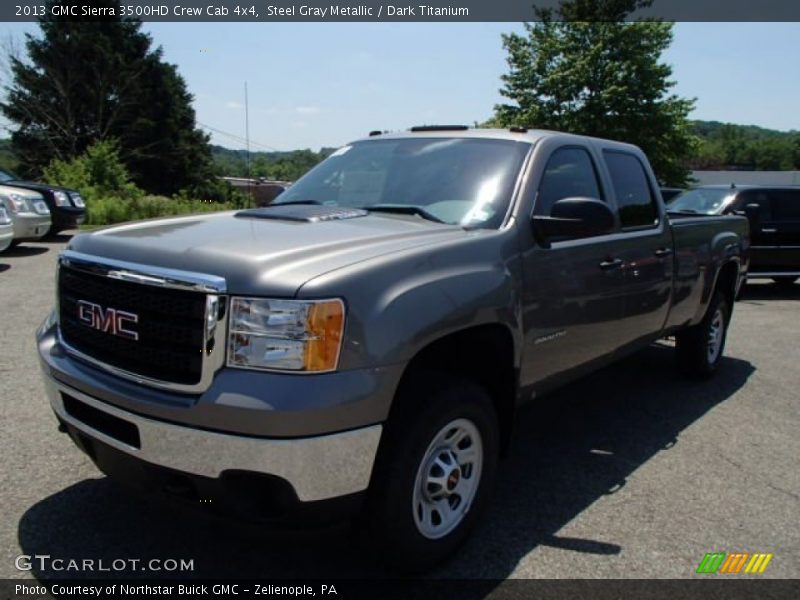 Steel Gray Metallic / Dark Titanium 2013 GMC Sierra 3500HD Crew Cab 4x4