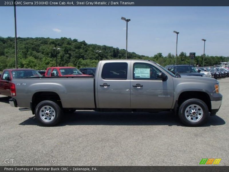 Steel Gray Metallic / Dark Titanium 2013 GMC Sierra 3500HD Crew Cab 4x4