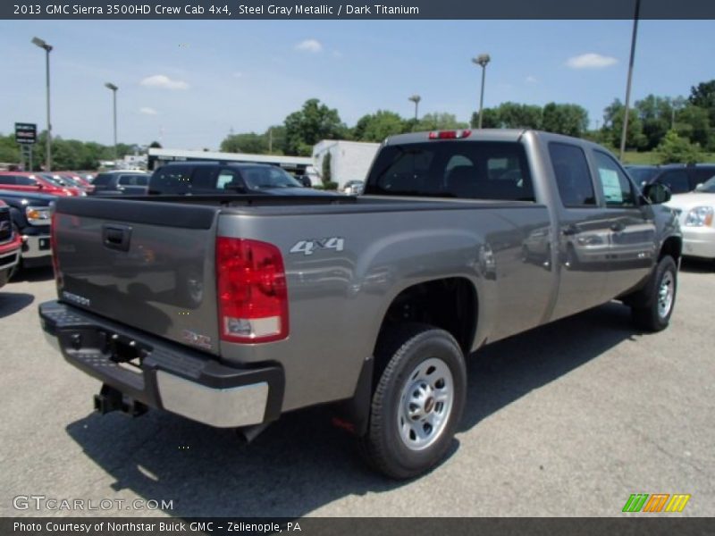 Steel Gray Metallic / Dark Titanium 2013 GMC Sierra 3500HD Crew Cab 4x4