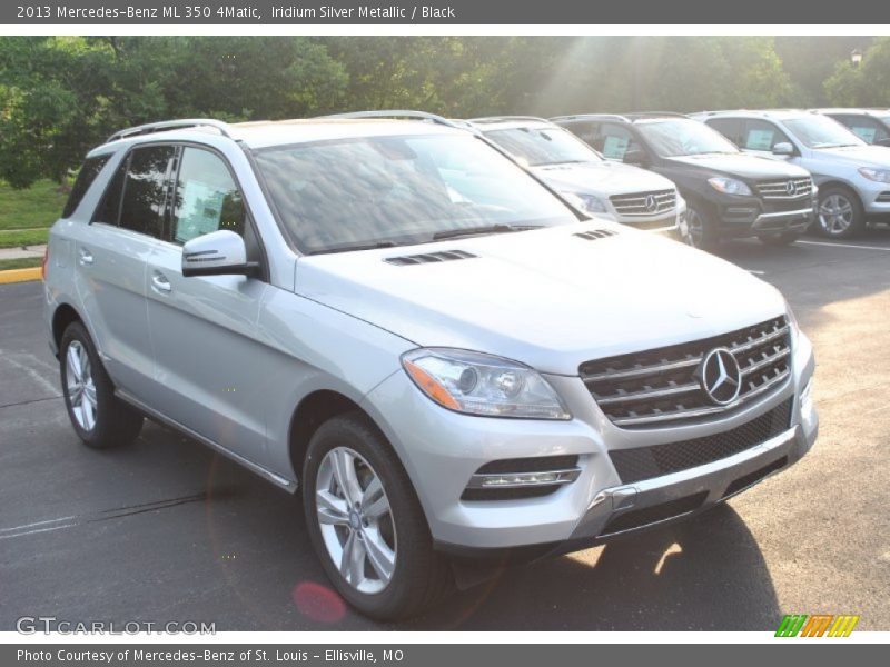 Iridium Silver Metallic / Black 2013 Mercedes-Benz ML 350 4Matic
