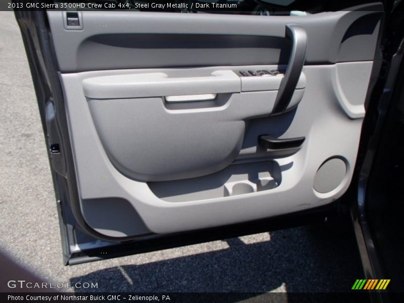 Steel Gray Metallic / Dark Titanium 2013 GMC Sierra 3500HD Crew Cab 4x4