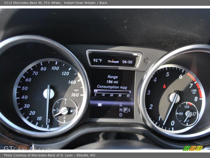 Iridium Silver Metallic / Black 2013 Mercedes-Benz ML 350 4Matic