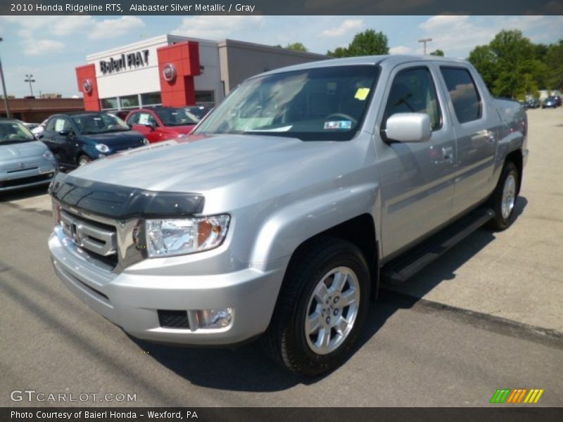 Alabaster Silver Metallic / Gray 2010 Honda Ridgeline RTS
